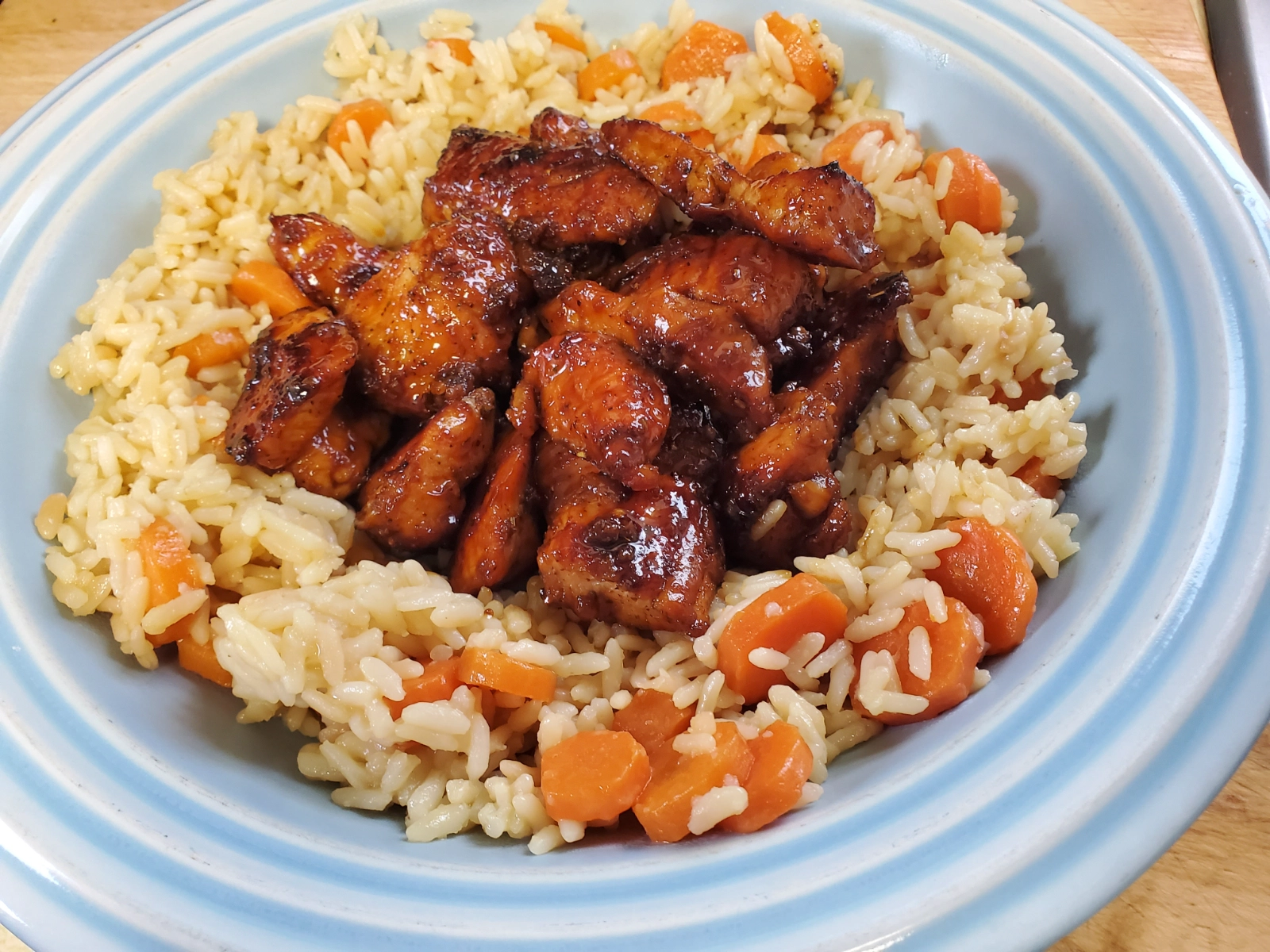 chili-molasses-chicken-with-rice-pilaf-