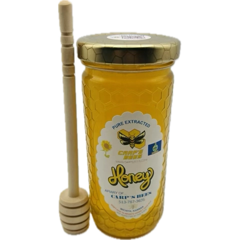 12oz-honey-in-glass-honeycomb-tall-jar